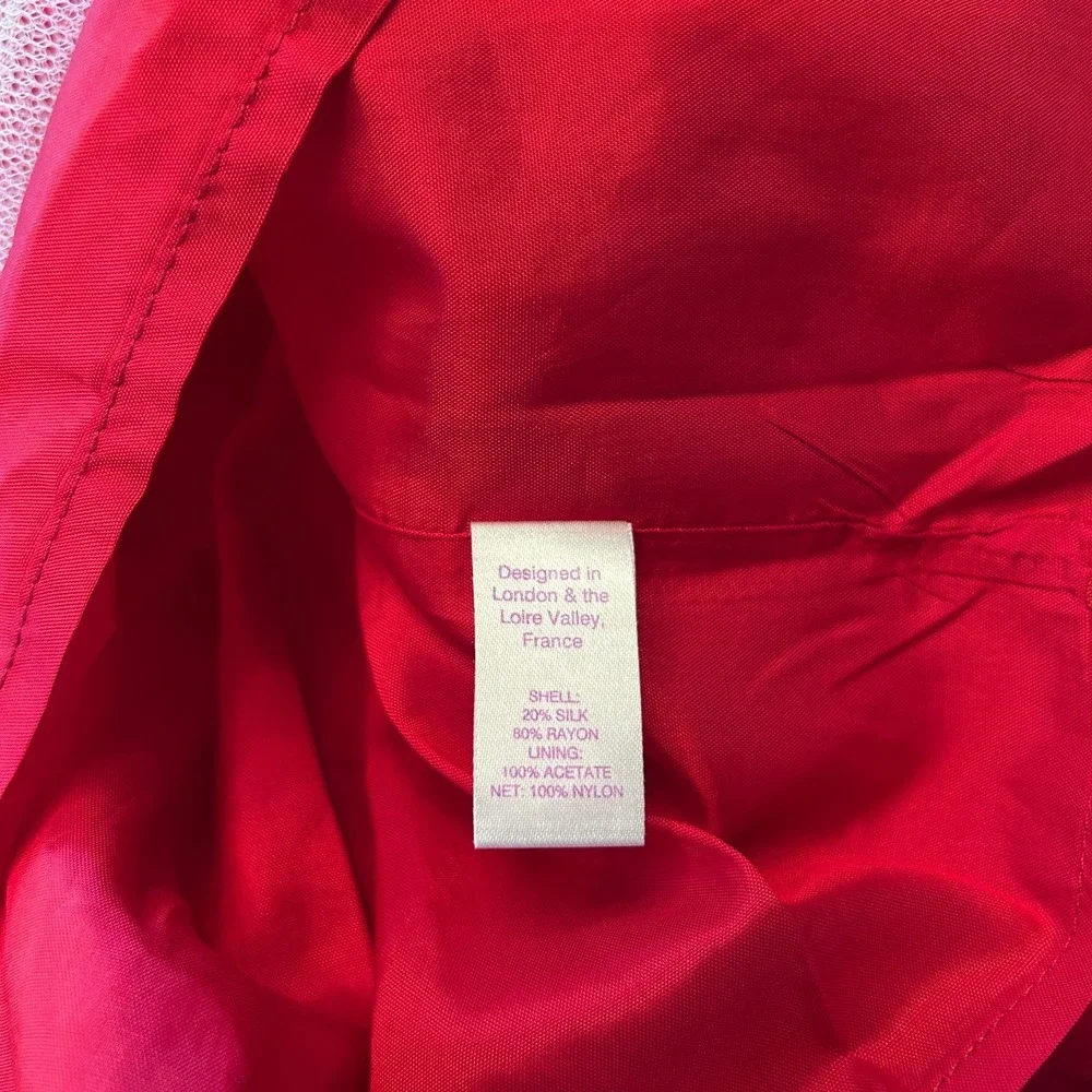 Rachel Riley Girls Dress‎ 5T Crushed Velvet Bow Dress Red Fancy Special Occasion
